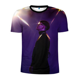 Мужская футболка 3D спортивная с принтом BIG BABY TAPE - TRAP LUV в городе Новоалтайск, 100% полиэстер с улучшенными характеристиками | приталенный силуэт, круглая горловина, широкие плечи, сужается к линии бедра | baby | bbt | big | dragonborn | dragons | gimme | logo | lost | luv | rap | raper | symbol | tape | the | trap | взял | дракон | драконы | лого | русский | рэп | рэппер | символ | твою