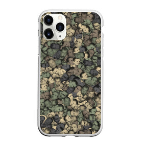 Чехол для iPhone 11 Pro Max матовый с принтом Камуфляж Зеленый Слоник в городе Новоалтайск, Силикон |  | лица | лицо | милитари | паттрен | слон | фильм | хаки