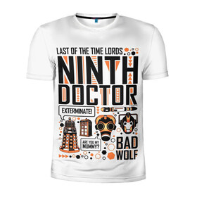 Мужская футболка 3D спортивная с принтом Doctor Who в городе Новоалтайск, 100% полиэстер с улучшенными характеристиками | приталенный силуэт, круглая горловина, широкие плечи, сужается к линии бедра | bbc | dimension | dr who | jenna coleman | jodie whittaker | matt smith | relative | resolution | space | tardis | the doctor | time | галлифрей | джоди уиттакер | доктор кто | тардис