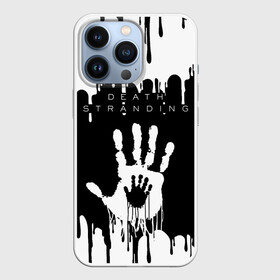 Чехол для iPhone 13 Pro с принтом DEATH STRANDING в городе Новоалтайск,  |  | Тематика изображения на принте: bridges uca | death stranded | death stranding | fragile express. | kojima productions | mikkelsen | void if tampered | кодзима гений | мадс миккельсен