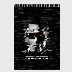 Скетчбук с принтом The Terminator в городе Новоалтайск, 100% бумага
 | 48 листов, плотность листов — 100 г/м2, плотность картонной обложки — 250 г/м2. Листы скреплены сверху удобной пружинной спиралью | Тематика изображения на принте: arnold | connor | john | robot | schwarzenegger | skynet | t 800 | terminator | арнольд | джон | коннор | ликвидатор | небесная | робот | сеть | скайнет | терминатор | шварценеггер
