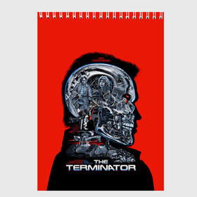 Скетчбук с принтом The Terminator в городе Новоалтайск, 100% бумага
 | 48 листов, плотность листов — 100 г/м2, плотность картонной обложки — 250 г/м2. Листы скреплены сверху удобной пружинной спиралью | Тематика изображения на принте: arnold | connor | john | robot | schwarzenegger | skynet | t 800 | terminator | арнольд | джон | коннор | ликвидатор | небесная | робот | сеть | скайнет | терминатор | шварценеггер