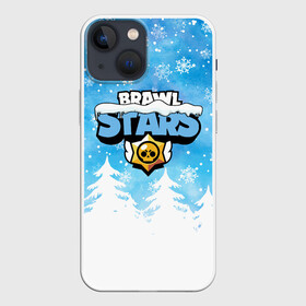Чехол для iPhone 13 mini с принтом Новогодний Brawl Stars в городе Новоалтайск,  |  | Тематика изображения на принте: brawl | brawl stars | crow | leon | stars | бравл | бравл старс | браво старс | игра | компьютерная | кров | леон | новогодний | новый год | онлайн | с новым годом | старс