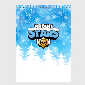 Скетчбук с принтом Новогодний Brawl Stars в городе Новоалтайск, 100% бумага
 | 48 листов, плотность листов — 100 г/м2, плотность картонной обложки — 250 г/м2. Листы скреплены сверху удобной пружинной спиралью | brawl | brawl stars | crow | leon | stars | бравл | бравл старс | браво старс | игра | компьютерная | кров | леон | новогодний | новый год | онлайн | с новым годом | старс