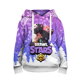 Детская толстовка 3D с принтом Новогодний Brawl Stars Nita в городе Новоалтайск, 100% полиэстер | двухслойный капюшон со шнурком для регулировки, мягкие манжеты на рукавах и по низу толстовки, спереди карман-кенгуру с мягким внутренним слоем | 2020 | brawl | brawl stars | christmas | new year | nita | stars | бравл старс | брол старс | нита | новогодний | новый год | рождество