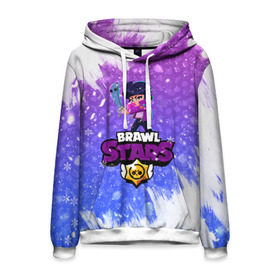 Мужская толстовка 3D с принтом Новогодний Brawl Stars Bibi #2 в городе Новоалтайск, 100% полиэстер | двухслойный капюшон со шнурком для регулировки, мягкие манжеты на рукавах и по низу толстовки, спереди карман-кенгуру с мягким внутренним слоем. | 2020 | bibi | brawl | brawl stars | christmas | new year | stars | биби | бравл старс | брол старс | новогодний | новый год | рождество