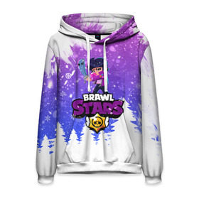 Мужская толстовка 3D с принтом Новогодний Brawl Stars Bibi #3 в городе Новоалтайск, 100% полиэстер | двухслойный капюшон со шнурком для регулировки, мягкие манжеты на рукавах и по низу толстовки, спереди карман-кенгуру с мягким внутренним слоем. | 2020 | bibi | brawl | brawl stars | christmas | new year | stars | биби | бравл старс | брол старс | новогодний | новый год | рождество