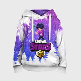 Детская толстовка 3D с принтом Новогодний Brawl Stars Bibi #3 в городе Новоалтайск, 100% полиэстер | двухслойный капюшон со шнурком для регулировки, мягкие манжеты на рукавах и по низу толстовки, спереди карман-кенгуру с мягким внутренним слоем | 2020 | bibi | brawl | brawl stars | christmas | new year | stars | биби | бравл старс | брол старс | новогодний | новый год | рождество