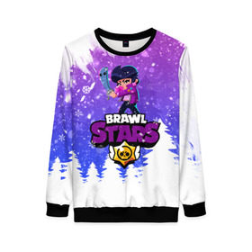 Женский свитшот 3D с принтом Новогодний Brawl Stars Bibi #3 в городе Новоалтайск, 100% полиэстер с мягким внутренним слоем | круглый вырез горловины, мягкая резинка на манжетах и поясе, свободная посадка по фигуре | 2020 | bibi | brawl | brawl stars | christmas | new year | stars | биби | бравл старс | брол старс | новогодний | новый год | рождество