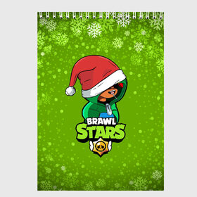 Скетчбук с принтом Brawl Stars LEON (НОВОГОДНИЙ) в городе Новоалтайск, 100% бумага
 | 48 листов, плотность листов — 100 г/м2, плотность картонной обложки — 250 г/м2. Листы скреплены сверху удобной пружинной спиралью | brawl | brawl stars | crow | leon | stars | бравл | бравл старс | браво старс | игра | компьютерная | кров | леон | новогодний | новый год | онлайн | с новым годом | старс