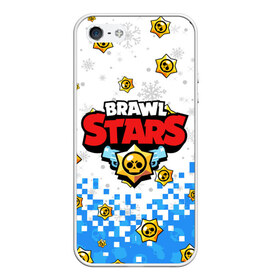 Чехол для iPhone 5/5S матовый с принтом НОВОГОДНИЙ BRAWL STARS в городе Новоалтайск, Силикон | Область печати: задняя сторона чехла, без боковых панелей | Тематика изображения на принте: 8 bit | 8 бит. | 8bit | brawl stars | brawl stars новогодний | colt | crow | leon | penny | poco | shelly | spike | wanted | брав | бравл старс | звезды | леон | новый год | старс