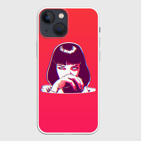 Чехол для iPhone 13 mini с принтом MIA GLITCH Gradient в городе Новоалтайск,  |  | pulp | pulp fiction | quentin tarantino | tarantino | квентин тарантино | кино | криминальное чтиво | тарантино | тарентино | торентино | торрентино | фильм | чтиво