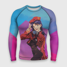 Мужской рашгард 3D с принтом Misato Katsuragi в городе Новоалтайск,  |  | eva | evangelion | katsuragi | misato | misato katsuragi | девушка | ева | евангелион | капитан катсураги | катсураги | кацураги | мисато | мисато катсураги | мисато кацураги | тян | тянка