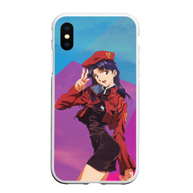 Чехол для iPhone XS Max матовый с принтом Misato Katsuragi в городе Новоалтайск, Силикон | Область печати: задняя сторона чехла, без боковых панелей | eva | evangelion | katsuragi | misato | misato katsuragi | девушка | ева | евангелион | капитан катсураги | катсураги | кацураги | мисато | мисато катсураги | мисато кацураги | тян | тянка