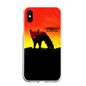 Чехол для iPhone XS Max матовый с принтом The Prodigy в городе Новоалтайск, Силикон | Область печати: задняя сторона чехла, без боковых панелей | day | enemy | people | prodigy | the day is my enemy | the prodigy | продиджи