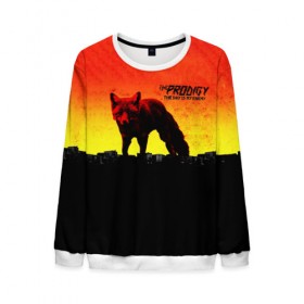 Мужской свитшот 3D с принтом The Prodigy в городе Новоалтайск, 100% полиэстер с мягким внутренним слоем | круглый вырез горловины, мягкая резинка на манжетах и поясе, свободная посадка по фигуре | day | enemy | people | prodigy | the day is my enemy | the prodigy | продиджи
