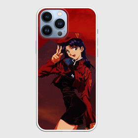 Чехол для iPhone 13 Pro Max с принтом Misato Katsuragi на красном в городе Новоалтайск,  |  | eva | evangelion | katsuragi | misato | misato katsuragi | девушка | ева | евангелион | капитан катсураги | катсураги | кацураги | мисато | мисато катсураги | мисато кацураги | тян | тянка