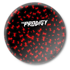 Значок с принтом The Prodigy + Спина в городе Новоалтайск,  металл | круглая форма, металлическая застежка в виде булавки | die | flint | invaders must die | inviders | keith | keith charles flint | must | prodigy | the prodigy | кит | кит чарльз флинт | продиджи | флинт