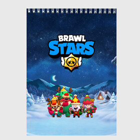 Скетчбук с принтом Новогодний Brawl Stars в городе Новоалтайск, 100% бумага
 | 48 листов, плотность листов — 100 г/м2, плотность картонной обложки — 250 г/м2. Листы скреплены сверху удобной пружинной спиралью | brawl stars | brawl stars 8 bit | brawl stars crow | brawl stars crow phoenix | brawl stars l | brawl stars leon | brawl stars leon shark | brawl stars nita | brawl stars robot spike | brawl stars spike | бравл старс | бравла старс | браво с