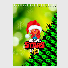 Скетчбук с принтом BRAWL STARS LEON НОВОГОДНИЙ в городе Новоалтайск, 100% бумага
 | 48 листов, плотность листов — 100 г/м2, плотность картонной обложки — 250 г/м2. Листы скреплены сверху удобной пружинной спиралью | brawl stars | leon | moba | бравл старс | жанр | игра | леон | лого | логотип | надпись