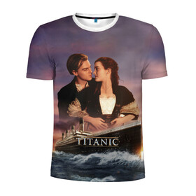 Мужская футболка 3D спортивная с принтом Titanic в городе Новоалтайск, 100% полиэстер с улучшенными характеристиками | приталенный силуэт, круглая горловина, широкие плечи, сужается к линии бедра | cameron | dawson | dicaprio | jack | james | kate | leonardo | liner | ocean | rose | titanic | джеймс | джек | дикаприо | доусон | кейт | кэмерон | лайнер | леонардо | океан | роза | титаник | уинслет