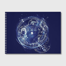Альбом для рисования с принтом Doctor Who в городе Новоалтайск, 100% бумага
 | матовая бумага, плотность 200 мг. | bbc | dimension | dr who | jenna coleman | jodie whittaker | matt smith | relative | resolution | space | tardis | the doctor | time | галлифрей | джоди уиттакер | доктор кто | тардис