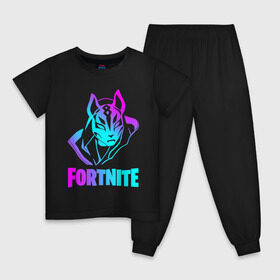 Детская пижама хлопок с принтом FORTNITE в городе Новоалтайск, 100% хлопок |  брюки и футболка прямого кроя, без карманов, на брюках мягкая резинка на поясе и по низу штанин
 | fortnite | битва | игра | компьютерная игра | королевская | надпись | персонажи | симулятор | фортнайт