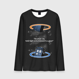 Мужской лонгслив 3D с принтом Doctor Who в городе Новоалтайск, 100% полиэстер | длинные рукава, круглый вырез горловины, полуприлегающий силуэт | Тематика изображения на принте: bbc | dimension | dr who | jenna coleman | jodie whittaker | matt smith | relative | resolution | space | tardis | the doctor | time | галлифрей | джоди уиттакер | доктор кто | тардис