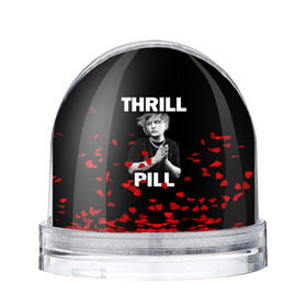 Снежный шар с принтом Thrill pill в городе Новоалтайск, Пластик | Изображение внутри шара печатается на глянцевой фотобумаге с двух сторон | pill | thrill | thrill pill | пилл | тимур самедов | трилл | трилл пилл
