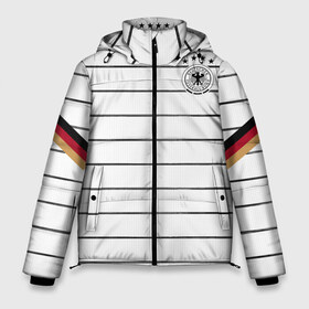 Мужская зимняя куртка 3D с принтом Germany home 2020 EURO в городе Новоалтайск, верх — 100% полиэстер; подкладка — 100% полиэстер; утеплитель — 100% полиэстер | длина ниже бедра, свободный силуэт Оверсайз. Есть воротник-стойка, отстегивающийся капюшон и ветрозащитная планка. 

Боковые карманы с листочкой на кнопках и внутренний карман на молнии. | champion | championship | euro | germany | tdrfifa19 | uefa | евро | уефа | чемпиона европы