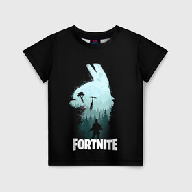 Детская футболка 3D с принтом Fortnite в городе Новоалтайск, 100% гипоаллергенный полиэфир | прямой крой, круглый вырез горловины, длина до линии бедер, чуть спущенное плечо, ткань немного тянется | Тематика изображения на принте: battle | drift | epic | fortnite | game | gamer | games | lama | royale | save | soldier | world | битва | дрифт | игра | киберспорт | королевская | лама | солдат | фортнайт