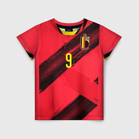 Детская футболка 3D с принтом Lukaku home EURO 2020 в городе Новоалтайск, 100% гипоаллергенный полиэфир | прямой крой, круглый вырез горловины, длина до линии бедер, чуть спущенное плечо, ткань немного тянется | belgium | champion | championship | euro | lukaku | romelu | tdrfifa19 | uefa | евро | лукаку | ромелу | уефа | чемпиона европы
