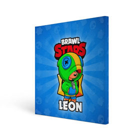 Холст квадратный с принтом BRAWL STARS LEON в городе Новоалтайск, 100% ПВХ |  | Тематика изображения на принте: brawl stars | brawl stars leon | brawler | leon | бравл старз | бравлер | леон