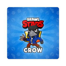 Магнит виниловый Квадрат с принтом BRAWL STARS CROW в городе Новоалтайск, полимерный материал с магнитным слоем | размер 9*9 см, закругленные углы | Тематика изображения на принте: brawl stars | brawl stars crow | brawler | crow | бравл старз | бравлер | ворон