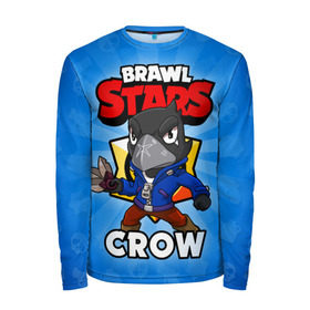 Мужской лонгслив 3D с принтом BRAWL STARS CROW в городе Новоалтайск, 100% полиэстер | длинные рукава, круглый вырез горловины, полуприлегающий силуэт | brawl stars | brawl stars crow | brawler | crow | бравл старз | бравлер | ворон