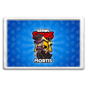 Магнит 45*70 с принтом BRAWL STARS MORTIS в городе Новоалтайск, Пластик | Размер: 78*52 мм; Размер печати: 70*45 | Тематика изображения на принте: brawl stars | brawl stars mortis | brawler | mortis | бравл старз | бравлер | мортис