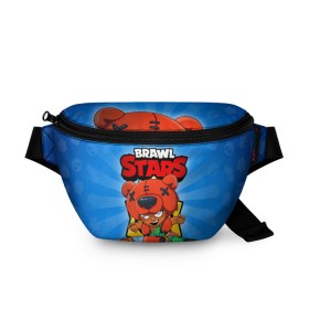 Поясная сумка 3D с принтом BRAWL STARS NITA в городе Новоалтайск, 100% полиэстер | плотная ткань, ремень с регулируемой длиной, внутри несколько карманов для мелочей, основное отделение и карман с обратной стороны сумки застегиваются на молнию | brawl stars | brawl stars nita | brawler | nita | бравл старз | бравлер | нита