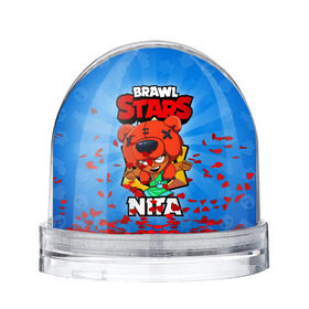 Снежный шар с принтом BRAWL STARS NITA в городе Новоалтайск, Пластик | Изображение внутри шара печатается на глянцевой фотобумаге с двух сторон | brawl stars | brawl stars nita | brawler | nita | бравл старз | бравлер | нита