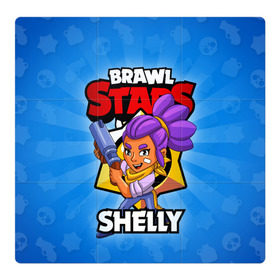Магнитный плакат 3Х3 с принтом BRAWL STARS SHELLY в городе Новоалтайск, Полимерный материал с магнитным слоем | 9 деталей размером 9*9 см | 