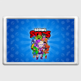 Магнит 45*70 с принтом BRAWL STARS в городе Новоалтайск, Пластик | Размер: 78*52 мм; Размер печати: 70*45 | Тематика изображения на принте: 8 bit | 8 бит | brawl stars | brawler | crow | emz | leon | nita | sandy | spike | бравл старз | бравлер | ворон | леон | нита | спайк | сэнди | эмз