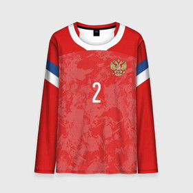Мужской лонгслив 3D с принтом Fernandes home EURO 2020 в городе Новоалтайск, 100% полиэстер | длинные рукава, круглый вырез горловины, полуприлегающий силуэт | championship | cup | fernandes | russia | tdrfifa19 | world | европы | мира | мундиаль | россия | фернандес | чемпионат