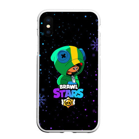 Чехол для iPhone XS Max матовый с принтом Новогодний Brawl Stars LEON в городе Новоалтайск, Силикон | Область печати: задняя сторона чехла, без боковых панелей | Тематика изображения на принте: brawl | brawl stars | crow | leon | stars | бравл | бравл старс | браво старс | игра | компьютерная | кров | леон | новогодний | новый год | онлайн | с новым годом | снежинки | старс