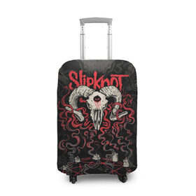 Чехол для чемодана 3D с принтом Slipknot в городе Новоалтайск, 86% полиэфир, 14% спандекс | двустороннее нанесение принта, прорези для ручек и колес | slipknot | we are not your kind | альтернативный метал | грув метал | метал | музыка | ню метал | слипнот