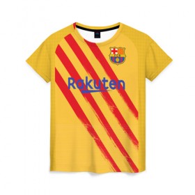 Женская футболка 3D с принтом Suarez 4-th kit 19-20 в городе Новоалтайск, 100% полиэфир ( синтетическое хлопкоподобное полотно) | прямой крой, круглый вырез горловины, длина до линии бедер | barcelona | champions | laliga | league | spain | suarez | барселона | испания | лига | суарес | чемпионов