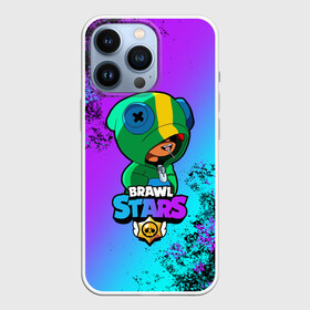Чехол для iPhone 13 Pro с принтом Новогодний Brawl Stars LEON в городе Новоалтайск,  |  | Тематика изображения на принте: brawl | brawl stars | crow | leon | stars | бравл | бравл старс | браво старс | игра | компьютерная | кров | леон | новогодний | новый год | онлайн | с новым годом | снежинки | старс