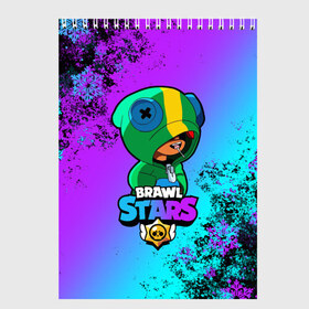 Скетчбук с принтом Новогодний Brawl Stars LEON в городе Новоалтайск, 100% бумага
 | 48 листов, плотность листов — 100 г/м2, плотность картонной обложки — 250 г/м2. Листы скреплены сверху удобной пружинной спиралью | brawl | brawl stars | crow | leon | stars | бравл | бравл старс | браво старс | игра | компьютерная | кров | леон | новогодний | новый год | онлайн | с новым годом | снежинки | старс