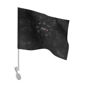Флаг для автомобиля с принтом Автографы Stray Kids в городе Новоалтайск, 100% полиэстер | Размер: 30*21 см | 3racha | i.n | jyp nation | k pop | kpop | skz | stray kids | к поп | кпоп | ли ноу | скз | страй кидс | стрэй кидс | сынмина | уджин | феликса | хана | хёнджина | чана | чанбина