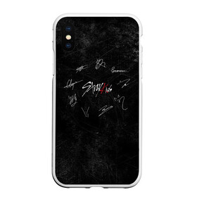 Чехол для iPhone XS Max матовый с принтом Автографы Stray Kids в городе Новоалтайск, Силикон | Область печати: задняя сторона чехла, без боковых панелей | 3racha | i.n | jyp nation | k pop | kpop | skz | stray kids | к поп | кпоп | ли ноу | скз | страй кидс | стрэй кидс | сынмина | уджин | феликса | хана | хёнджина | чана | чанбина