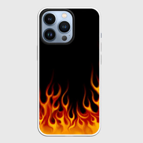 Чехол для iPhone 13 Pro с принтом Пламя Old School в городе Новоалтайск,  |  | Тематика изображения на принте: burn | fire | костер | нарисованный | огня | огонь | олдскул | пламени | пламя | пожар | пылает | рисованный огонь | языки