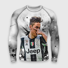 Мужской рашгард 3D с принтом Пауло Дибала в городе Новоалтайск,  |  | champions | dybala | football | juventus | paulo | paulo dybal | soccer | uefa | world cup | дибала | лига чемпионов | пауло | пауло дибала | футбол | юве | ювентус